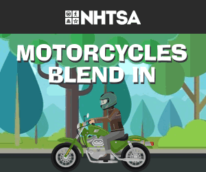 Motorcycle Safety. Motorcycles blend in. Public service from NTSB.